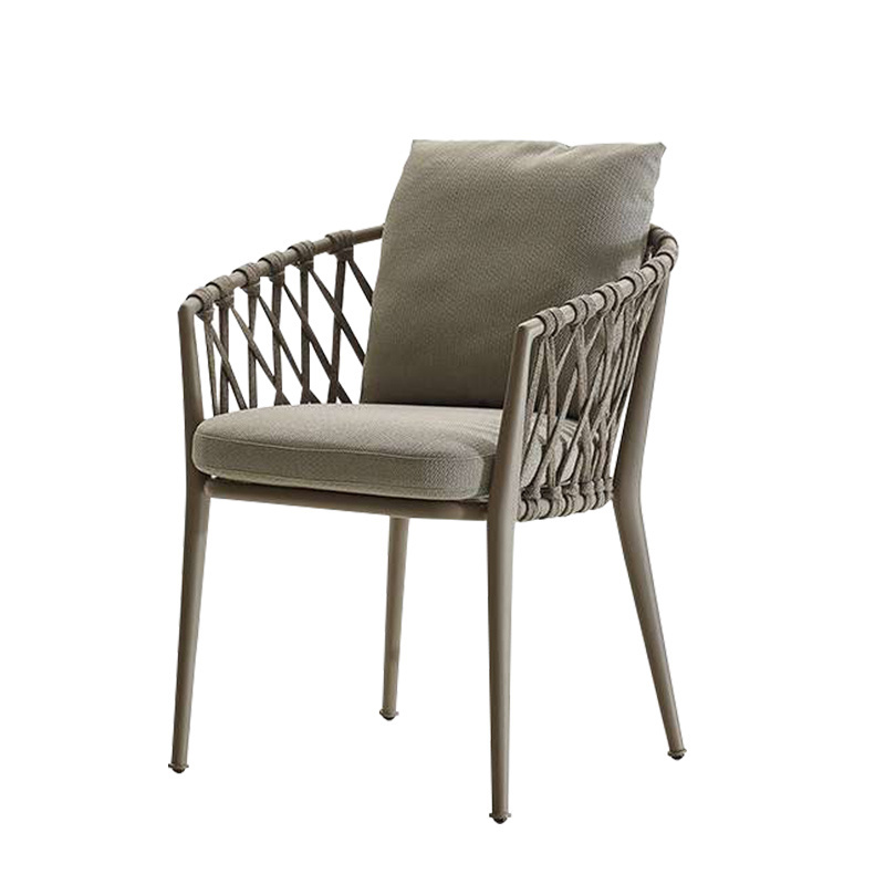 Zuoan Nordic simplicity comfortable metal barid rattan wicker chair sets for teatime dining indoor outdoor garden furniture