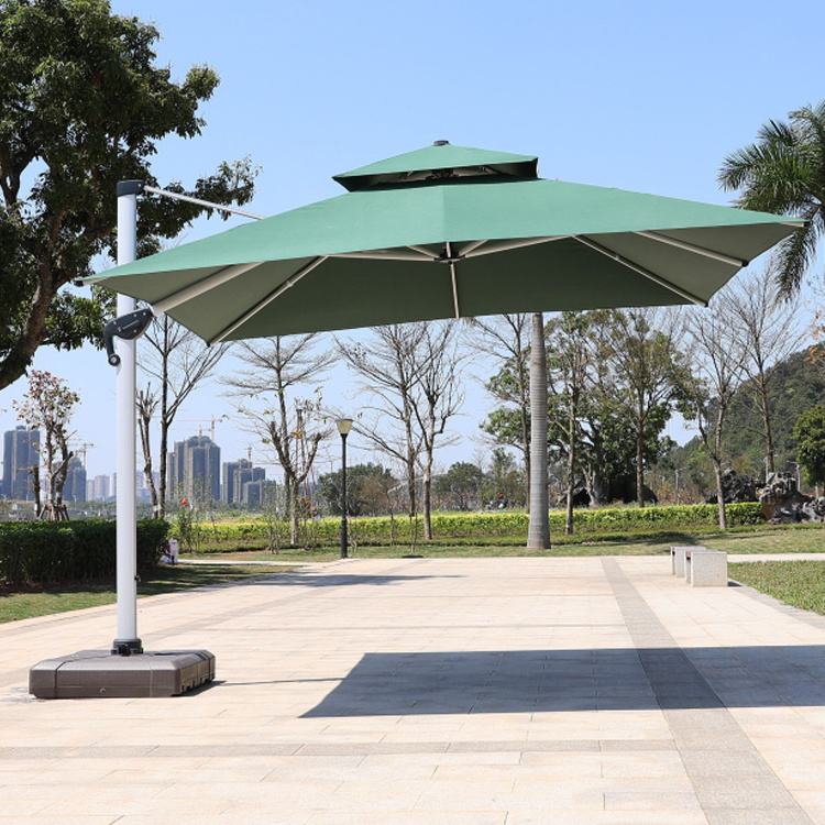 105mm Aluminum Pole Big Size Parasol Outdoor Patio Umbrella For Garden Sunshade Cover