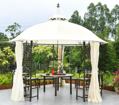 Family Party Use Metal Gardent  Pergola Pavilion Awnings Wrought Iron Gazebo For Wedding Event Tents Gazebo