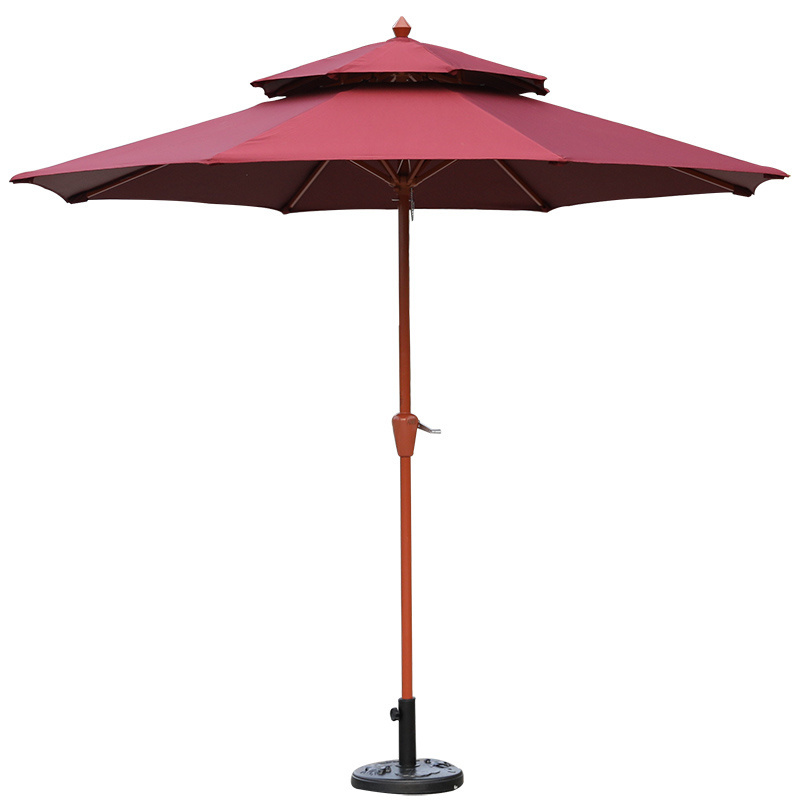 ZUOAN Center Pole Parasol Custom Print Market Patio Garden Umbrellas Parasol Umbrella For Restaurant And Cafe