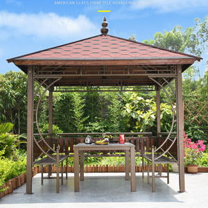 Chinese Style Luxury Outdoor Playground Equipment Large Metal Gazebo 3*3m