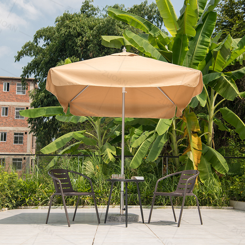 Hot Sale Center Pole Outdoor Bar Umbrella Marble Plinth Base Outside Furniture Pool Outdoor Umbrellas