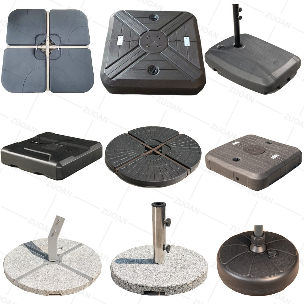 heavy-duty cantilever offset patio umbrella base garden parasol patio umbrellas bases plastic sand anchor