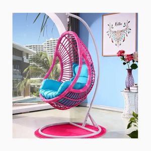 [ZUOAN IMPRESSIVE]Courtyard Living Room Outdoor Swing Hanging Chair Wicker Hand-Woven Hammock Multiple Cushions