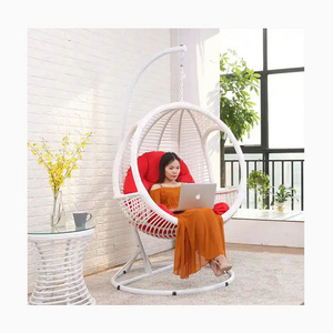 [ZUOAN IMPRESSIVE]Galvanized Steel Frame Living Room Indoor Outdoor Balcony Swing Rattan Round Swing Chair