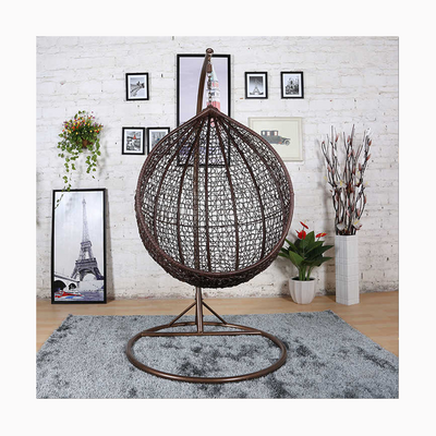 Outdoor furniture garden metal indoor hanging egg single rattan / wicker chairs leisure patio swings