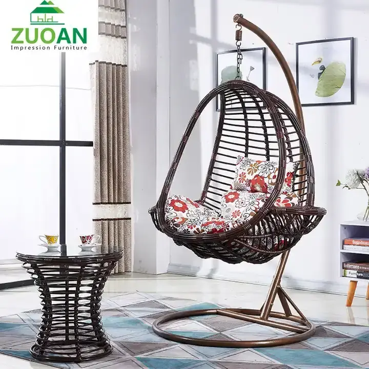 factory price garden patio swing sets Rattan wicker egg swings balcony hanging chair patio outdoor swing egg