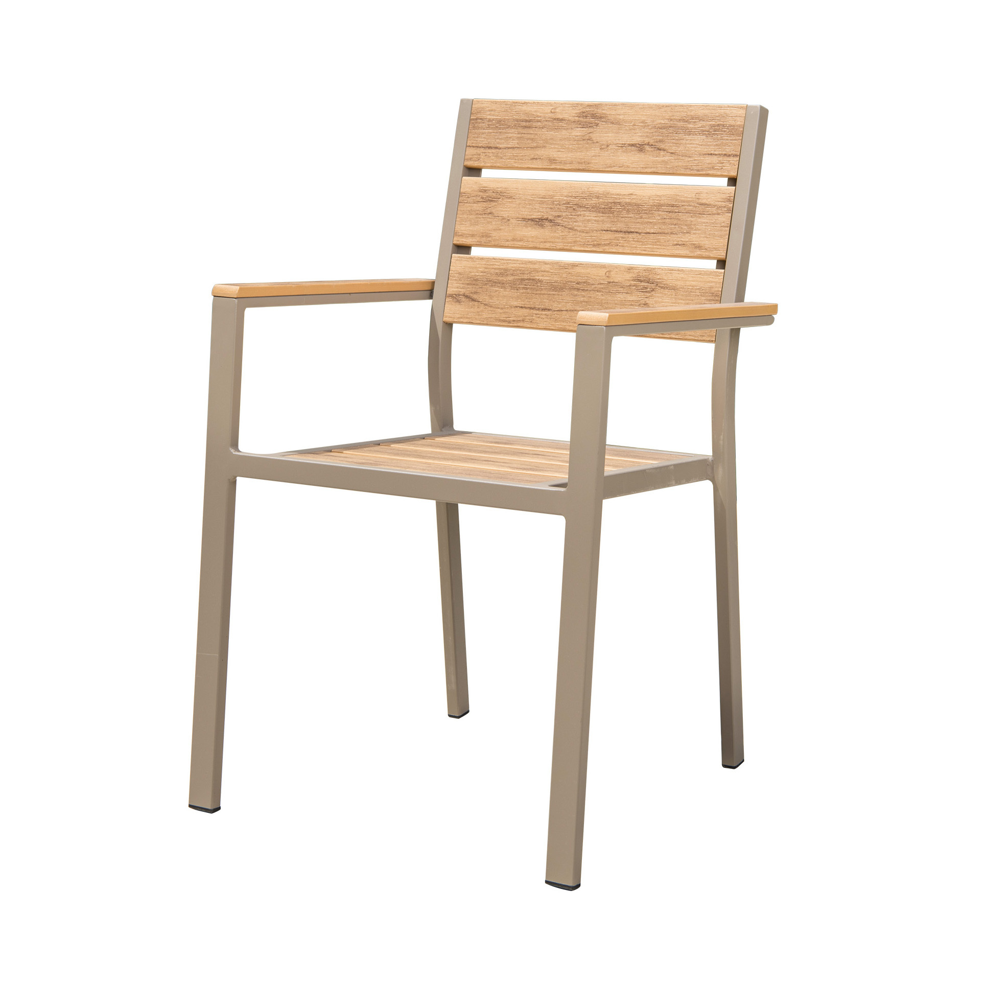 Bulksale High Quality Outdoor Patio Furniture Plastic Wood Chair Cheap Patio Composite Material Chair