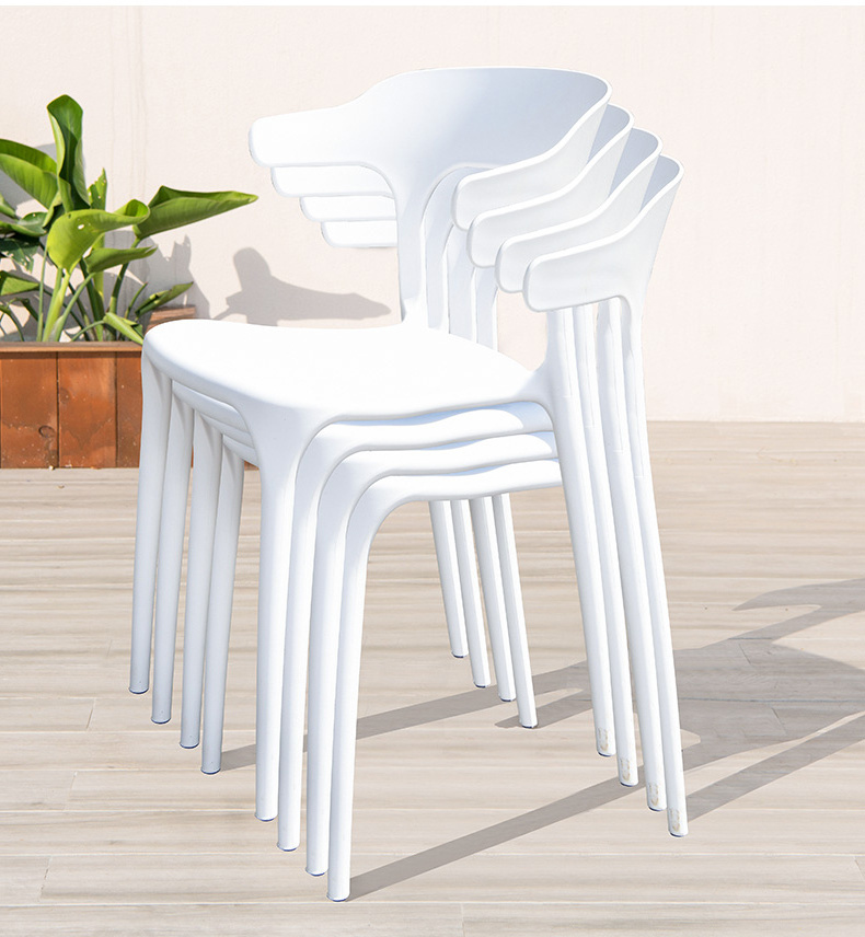 outdoor furniture garden set plastic resin chair sillas plasticas para comedor restaurant cafe white chairs