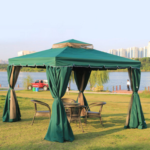 Garden patio outdoor uv protection 100mm pole frame polyester canopy tents roma gazebo