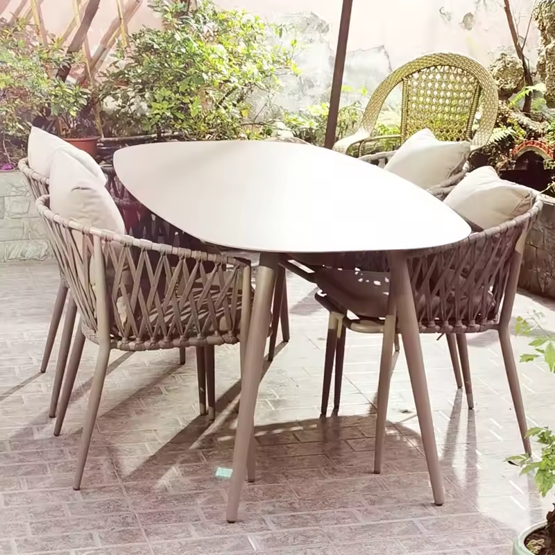 [ZUOAN IMPRESSIVE]Indoor Furniture Outdoor Garden Patio Restaurant Dining Chair PE Rattan Hand Woven With Cushion Chairs