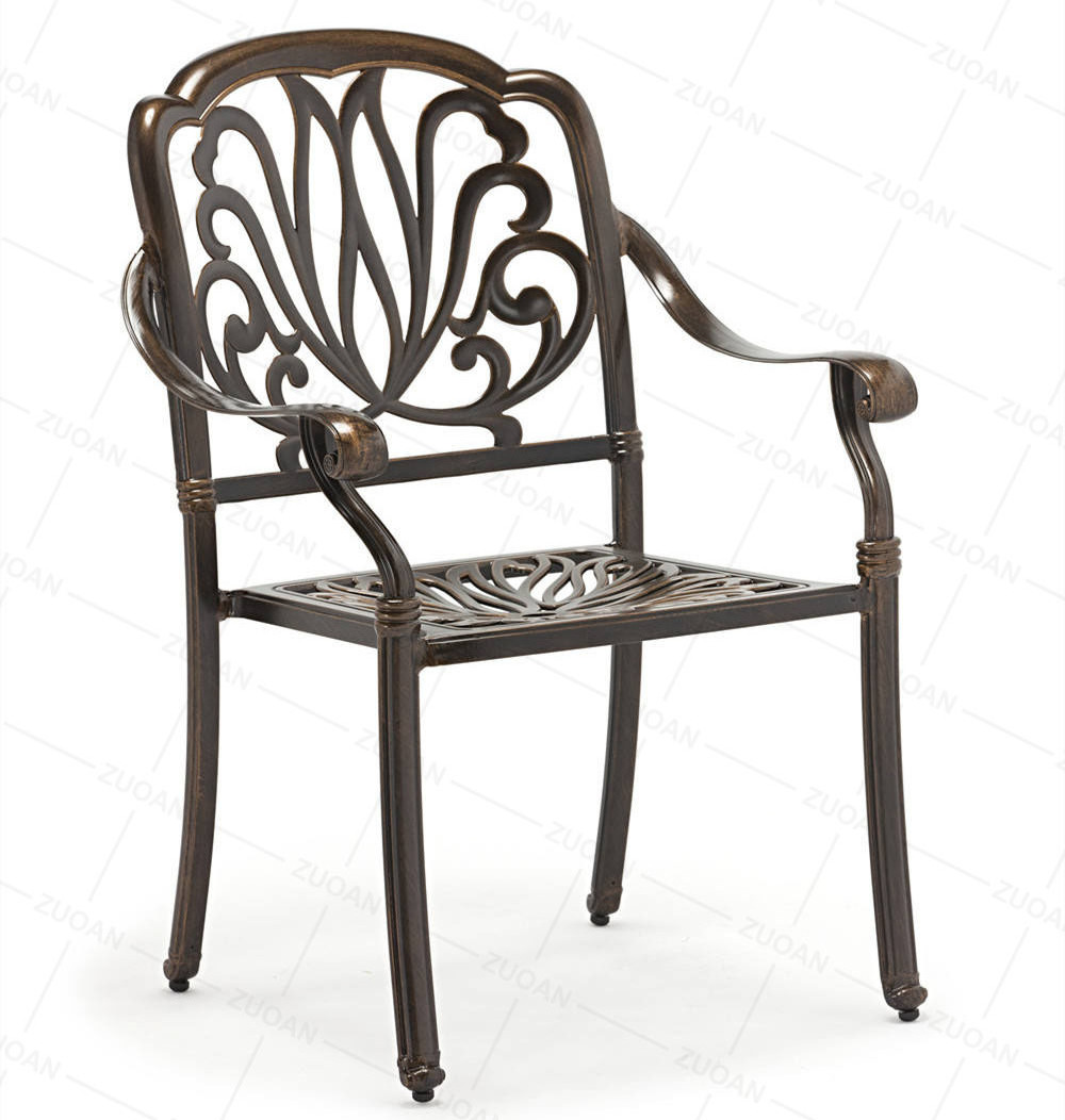 Outdoor Patio Furniture Hot Sale Cast Aluminum Garden Chairs Hotel Top Furniture