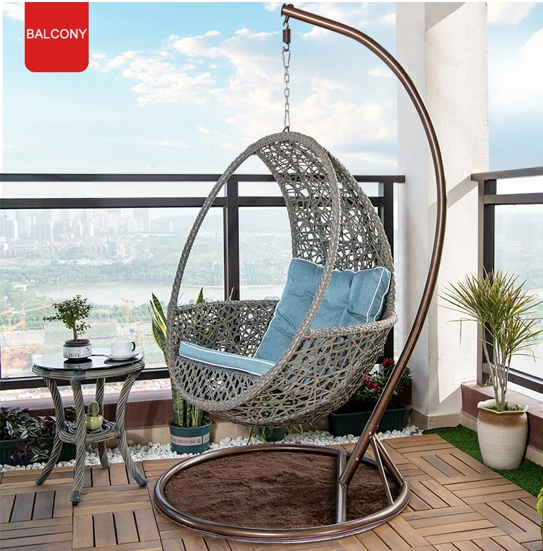 [ZUOAN IMPRESSIVE]Best Selling Modern Design Wicker Outdoor Indoor Hanging Chair Single Swing Leisure Furniture