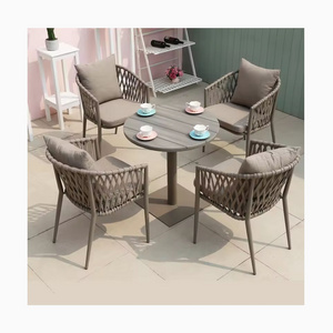 [ZUOAN IMPRESSIVE]Indoor Furniture Outdoor Garden Patio Restaurant Dining Chair PE Rattan Hand Woven With Cushion Chairs