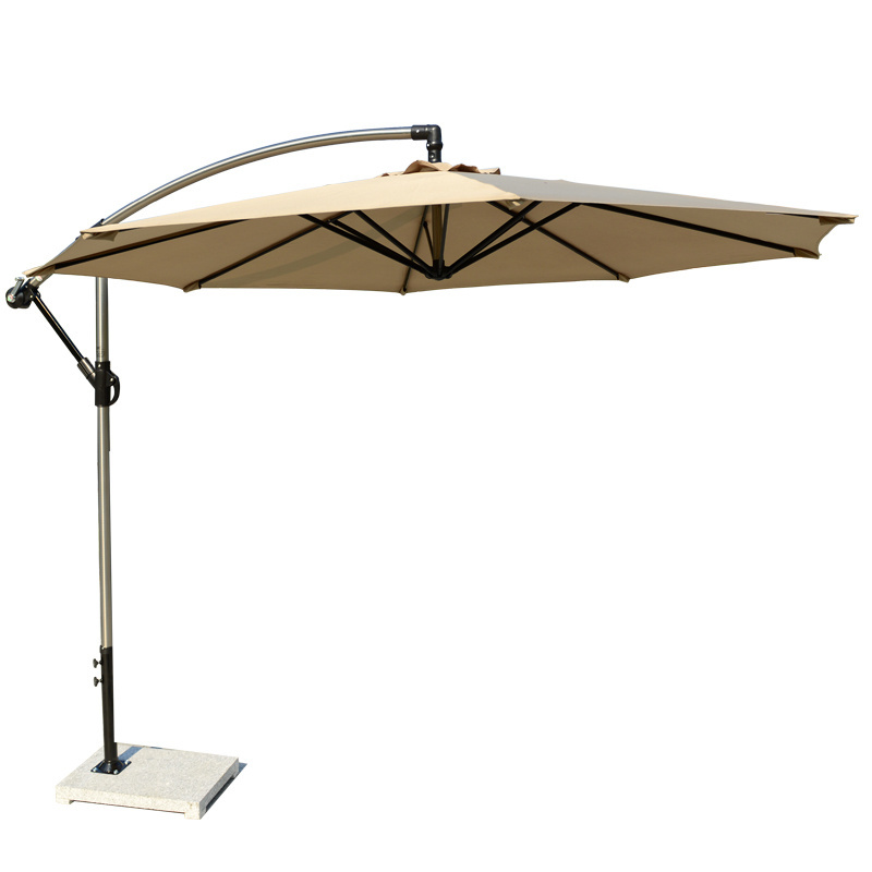 Banana Waterproof Garden Cantilever Hanging Patio Umbrella & Bases For Outdoor Garden Patio Parasol