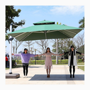 105mm Aluminum Pole Big Size Parasol Outdoor Patio Umbrella For Garden Sunshade Cover