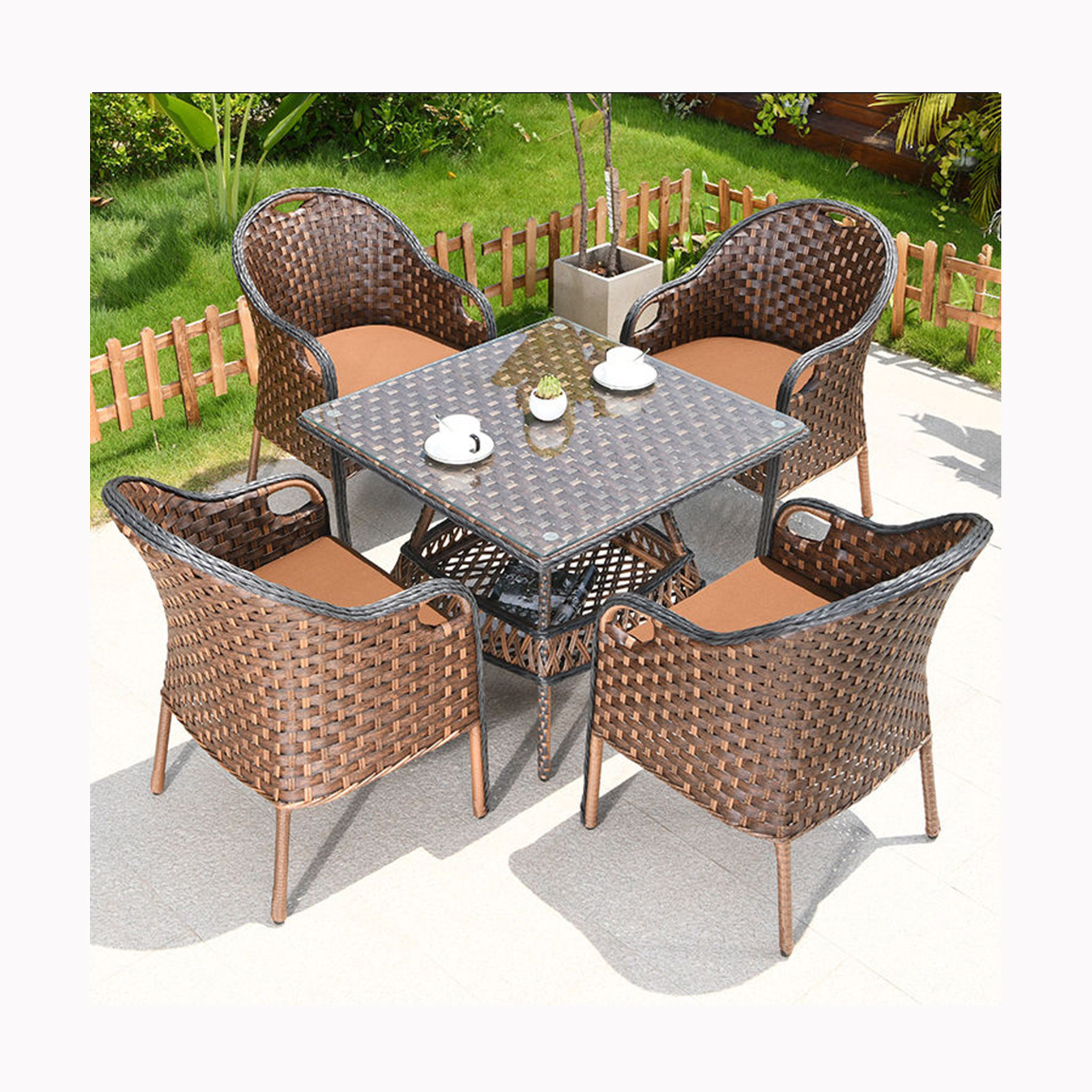 patio sets rattan chair outdoor furniture modern pe rattan wicker chair table set for for hotel cafe