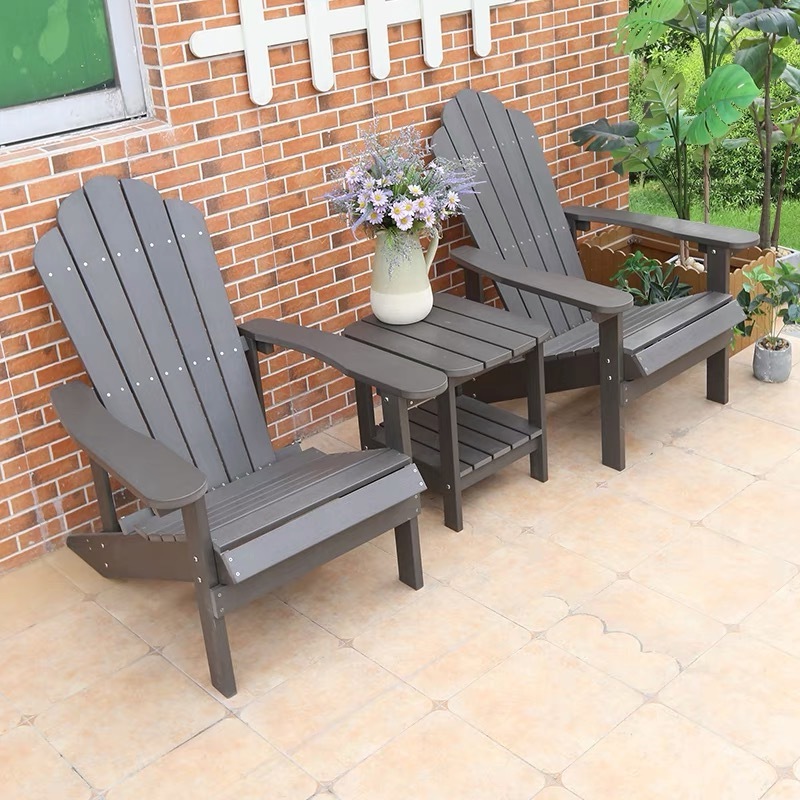 High Quality KD Waterproof Outdoor Furniture Garden Sets Plastic Resin Chair American Style Adirondack Chair