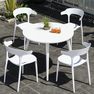 outdoor furniture garden set plastic resin chair sillas plasticas para comedor restaurant cafe white chairs