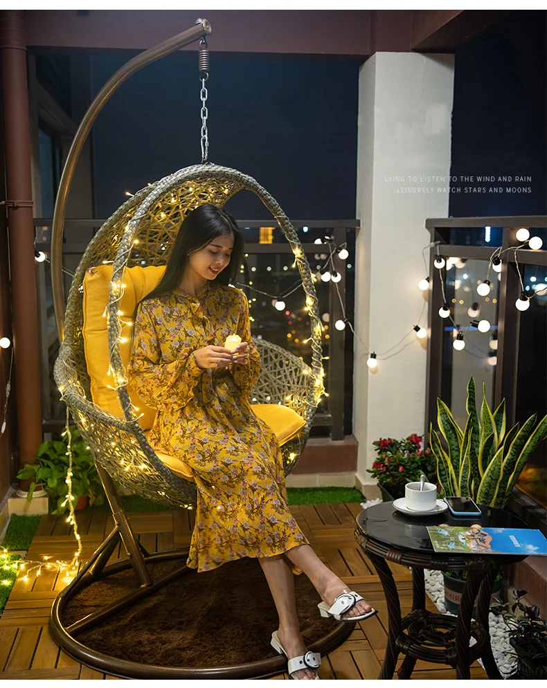 [ZUOAN IMPRESSIVE]Best Selling Modern Design Wicker Outdoor Indoor Hanging Chair Single Swing Leisure Furniture