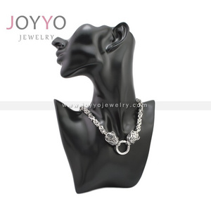 New Arrival Handmade Stainless Steel Chain Bear Paw Leopard Viking Wolf Necklace Men's Necklace