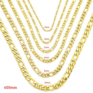 Wholesale Fashion 10mm 12mm Hip Hop 14k Gold Plated Stainless Steel Hip Hop Miami Cuban Link Chain