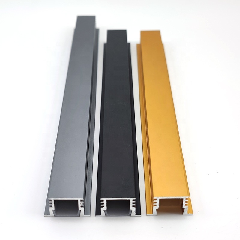 Factory price connectable slim led linear light aluminum profile customized black color led channel for led strip light