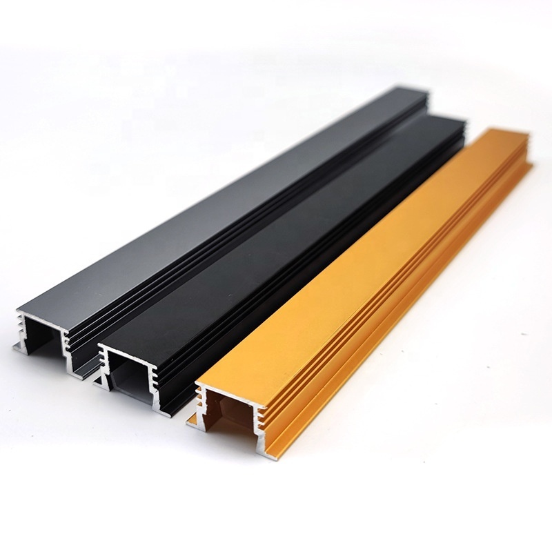 Factory price connectable slim led linear light aluminum profile customized black color led channel for led strip light