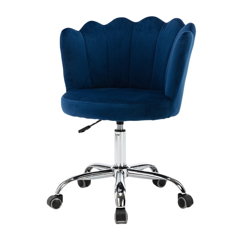 Stylish new design swivel navy blue velvet office desk task chair