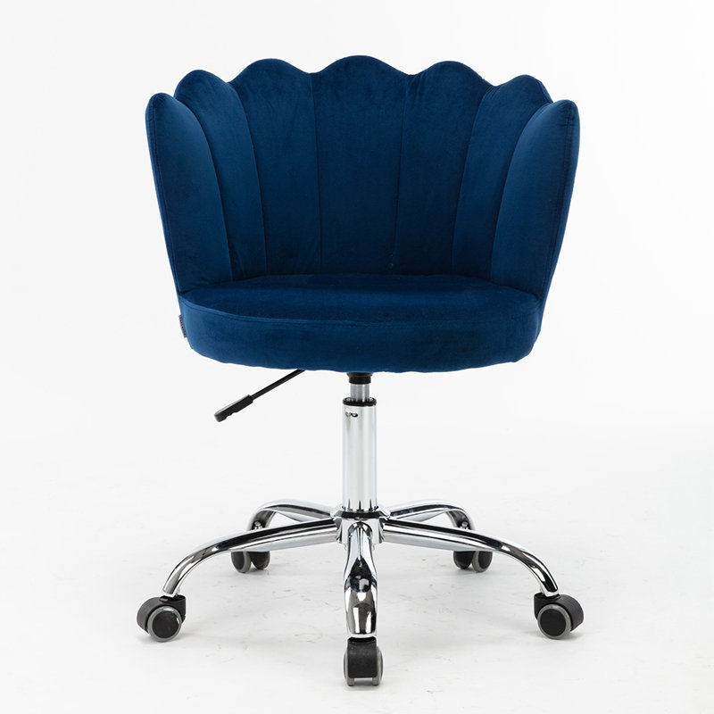 Stylish new design swivel navy blue velvet office desk task chair