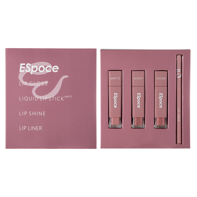 Wholesale Unique Glitter Gloss Lip Tint Lipstick Glaze Vegan Clear Lipgloss  Worth having  4 in 1 lipstick case