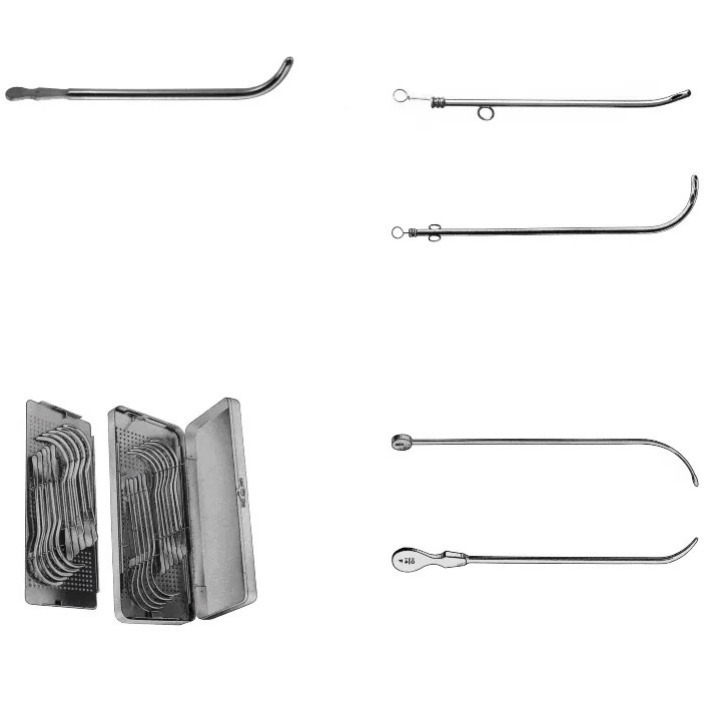 Catheters 29cm male lister bougies 27cm van buren urethral sound set of 15 stainless steel made by Zuol