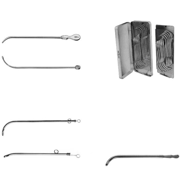 Catheters 29cm male lister bougies 27cm van buren urethral sound set of 15 stainless steel made by Zuol