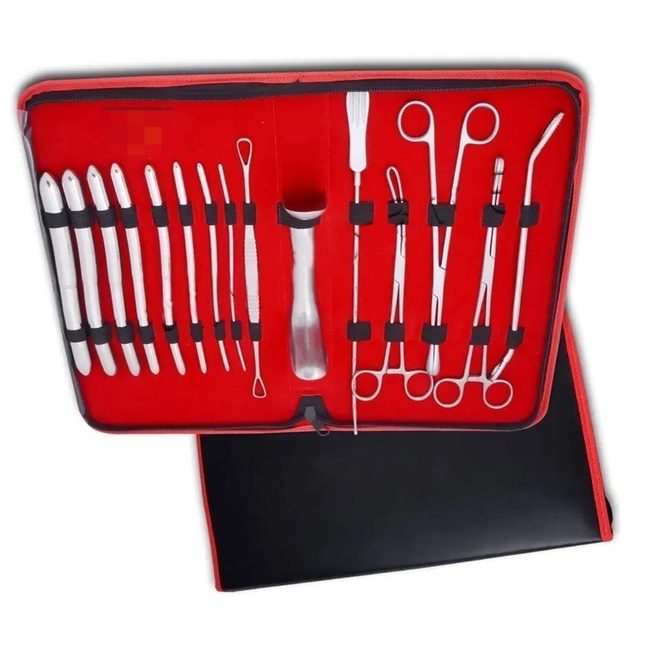 Best Quality Pure Stainless Steel Basic Gynaecology Dilatation and Curettage DNC Kit Surgical Instruments Set by Zuol