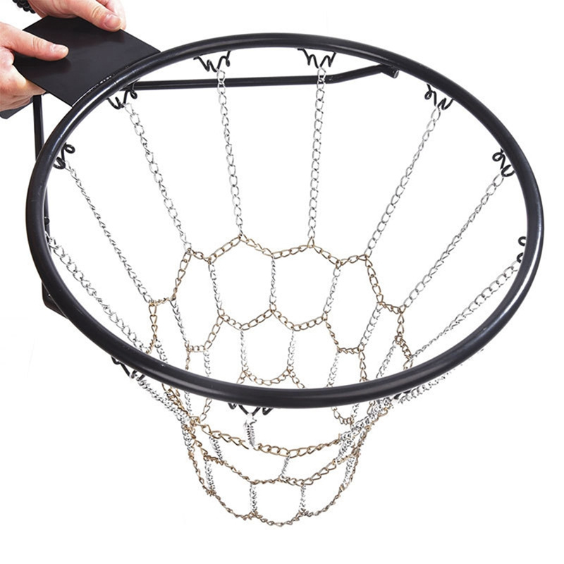 Basketball Net Classic Sport Steel Chain Chain Durable Basketball Target Net Galvanized Steel Outdoor Rim