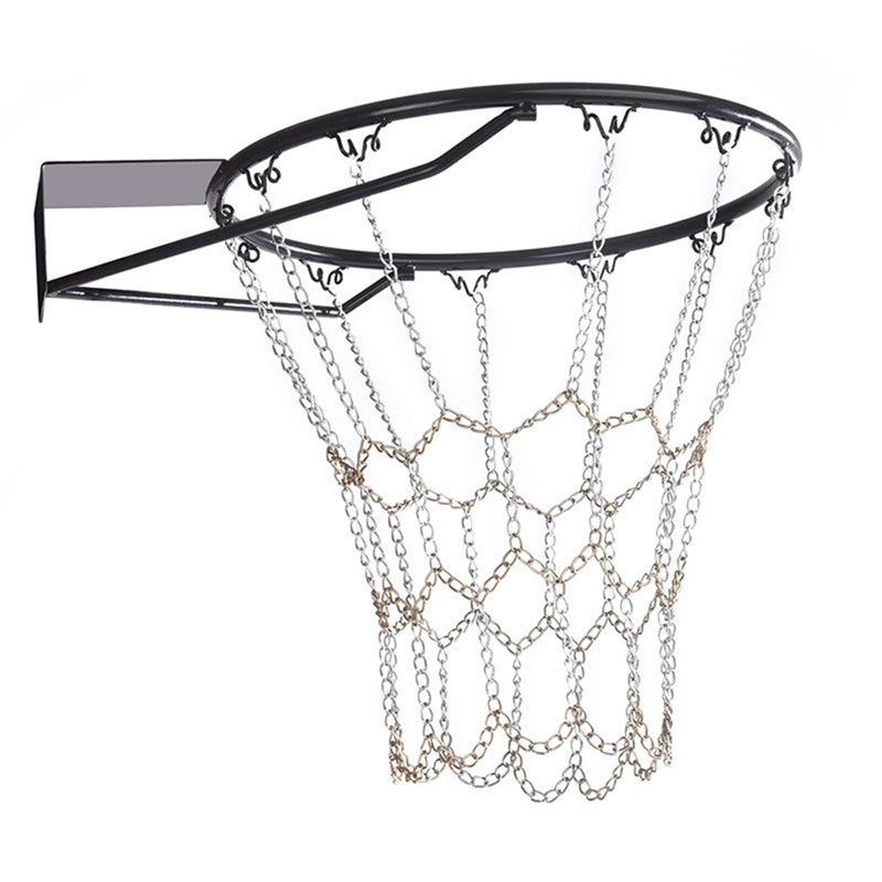 Basketball Net Classic Sport Steel Chain Chain Durable Basketball Target Net Galvanized Steel Outdoor Rim