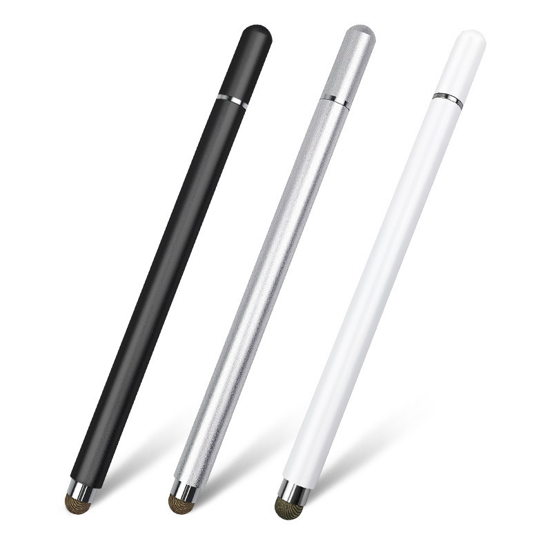 2 in 1 Disc Fabric Dual Tip Pencil Writing Magnetic Stylus Pens For Ipad Capacitive Touch Screen