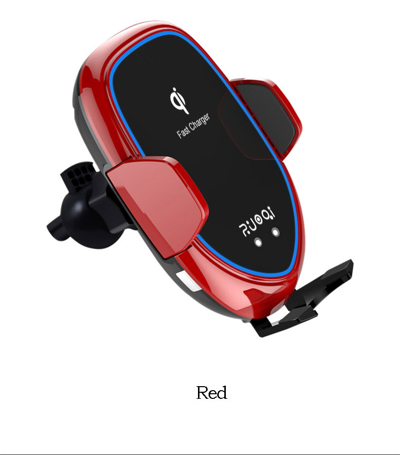 China Wholesale 10 W High Quality Universal Mobile Smart Cell Phone Holder With Qi Fast Wireless Car Charger