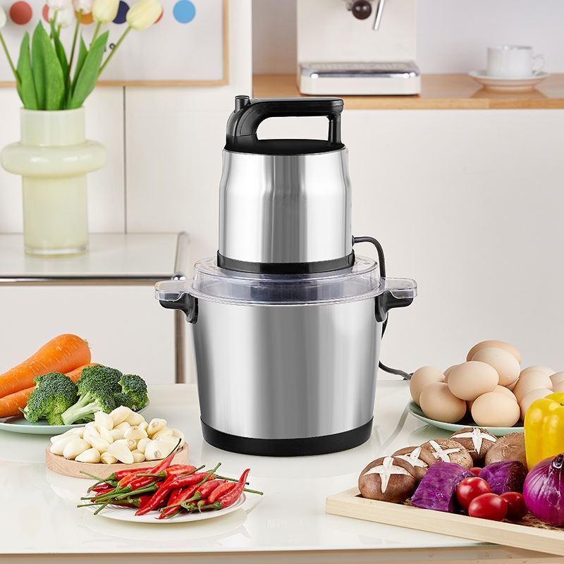 electric mixer 6 blade mixing heavy duty and flour, Portable container stainless steel 3l meat grinder/