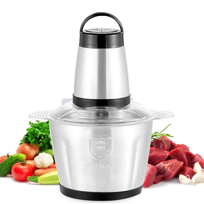 kitchen 2l 3l  meat and vegetable chopper grinder powerful food processor mincer stainless steel electric meat grinders machine