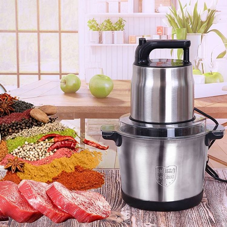 electric mixer 6 blade mixing heavy duty and flour, Portable container stainless steel 3l meat grinder/