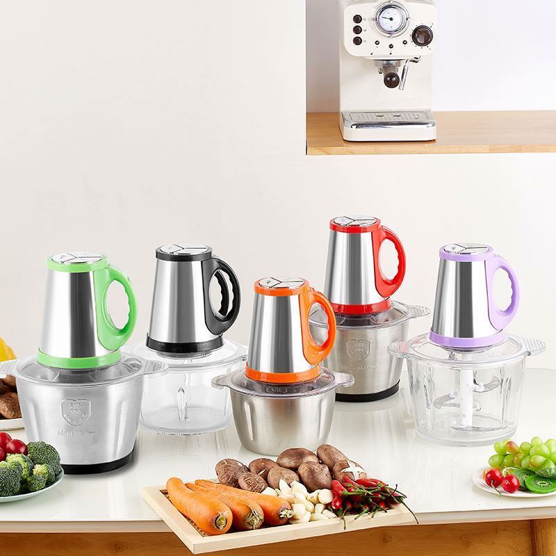 meat grinders mince blender mini kitchen stainless automatic food electric, chopper machine vegetable/