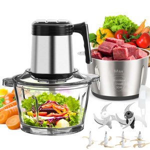 Multifunctional Household Best Small Mincer Silver Crest Electric Chopper And Mixer Home Use 2l 3l Meat Grinders Slicers Machine