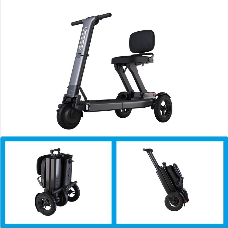 3 Wheel Intelligent Foldable Scooter Lithium Battery Mobility Adult Handicapped Tricycles Electric Scooter