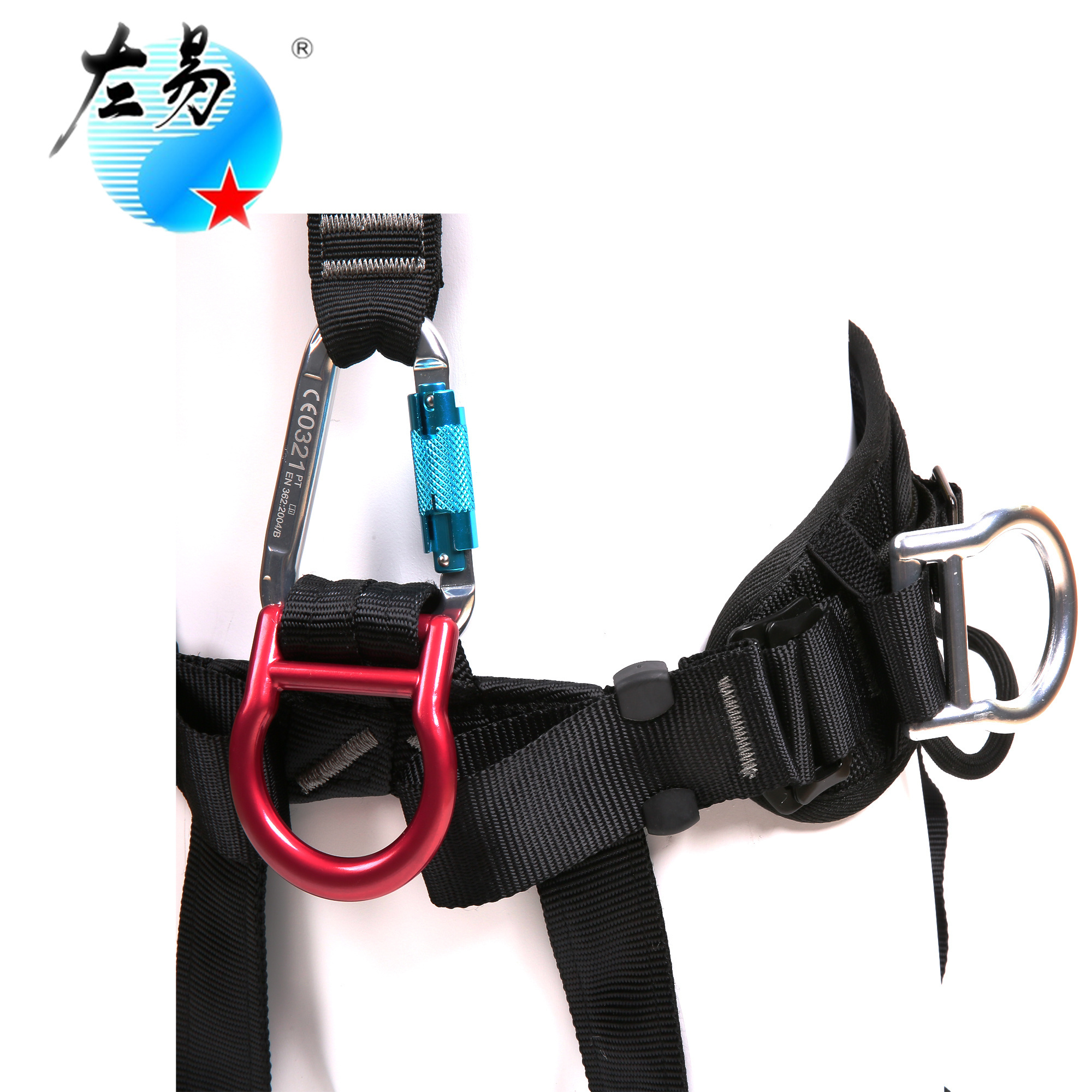 china industrial forged american hook safety belt body forged hook safety harness double hook