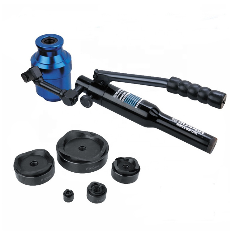 Zupper WK-12AL Hand Punch Hydraulic Punch Drive Kit Hydraulic Steel Hole Punch Dies Punching Tool