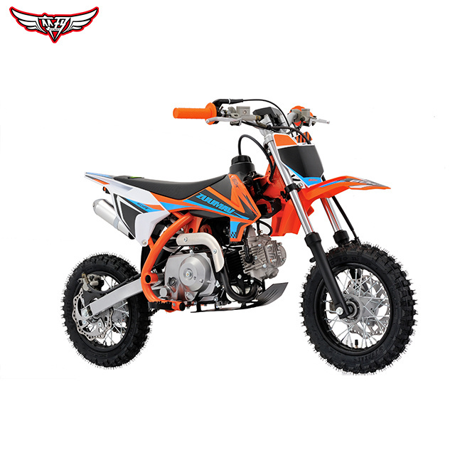 ZUUMAV  Factory Direct Sales 70CC 10/10 Kids Off-road Wheel Mini Motorbike for Beginner Pit Bike