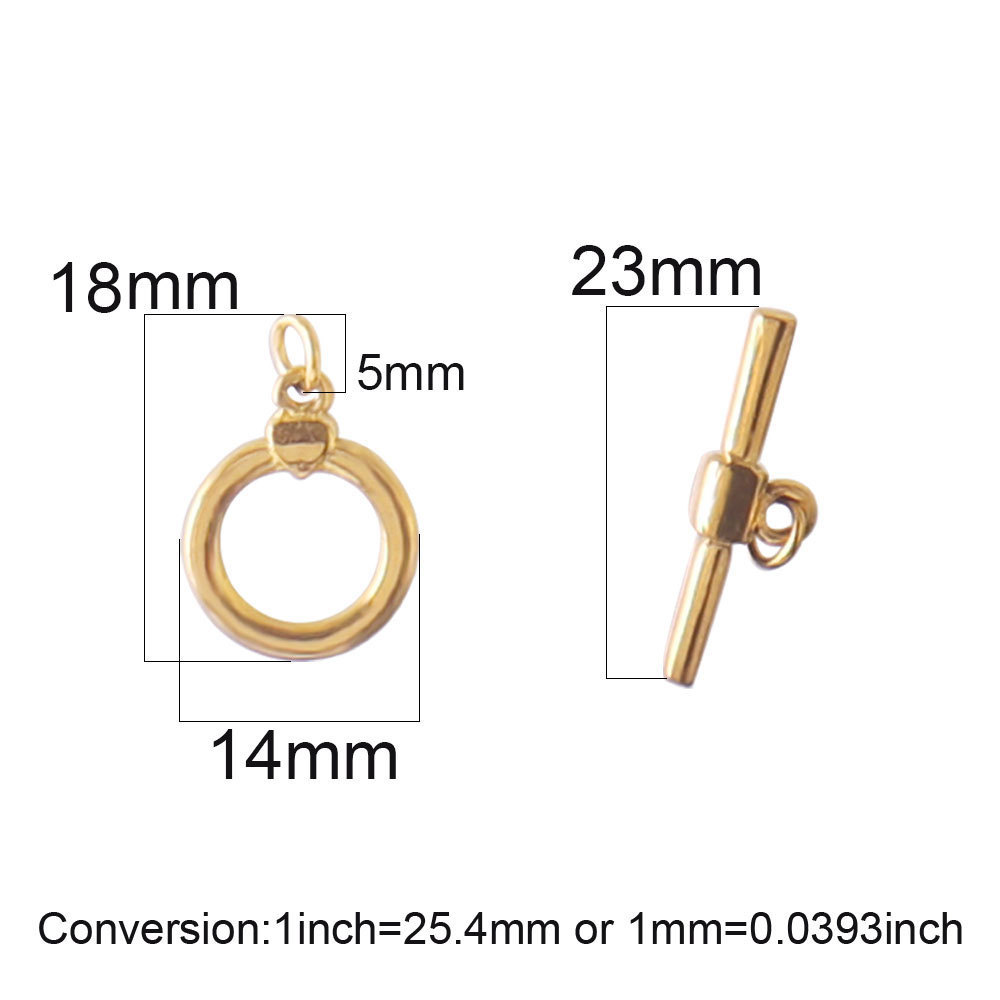 Jewelry Accessory Stainless Steel OT Buckle Toggle Clasp for Bracelet Making Component Connector for Necklace DIY Jewelry Design