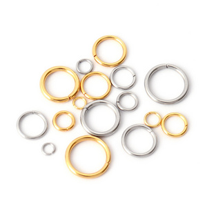 200PCS Stainless Steel Open Closed Jump Rings for Jewelry Making Bracelet Necklace Finding Accessories Filled Split Ring