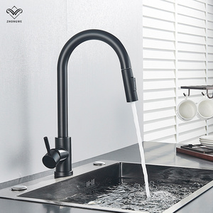 gold goose neck kitchen faucet hot and cold kitchen faucet head long